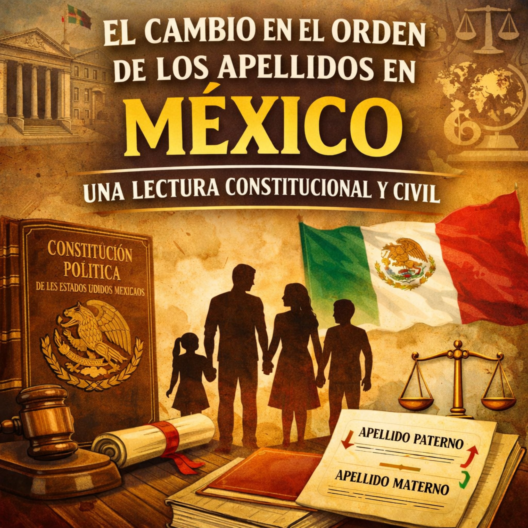 El cambio en el orden de los apellidos en México: Una lectura constitucional y civil